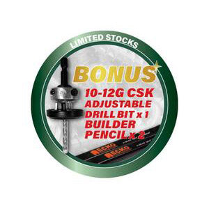 ECKO T25 Torx Deck Screws 10g x 65mm T304 Stainless Steel – 1200 Value Pack with Countersink Tool & Pencil