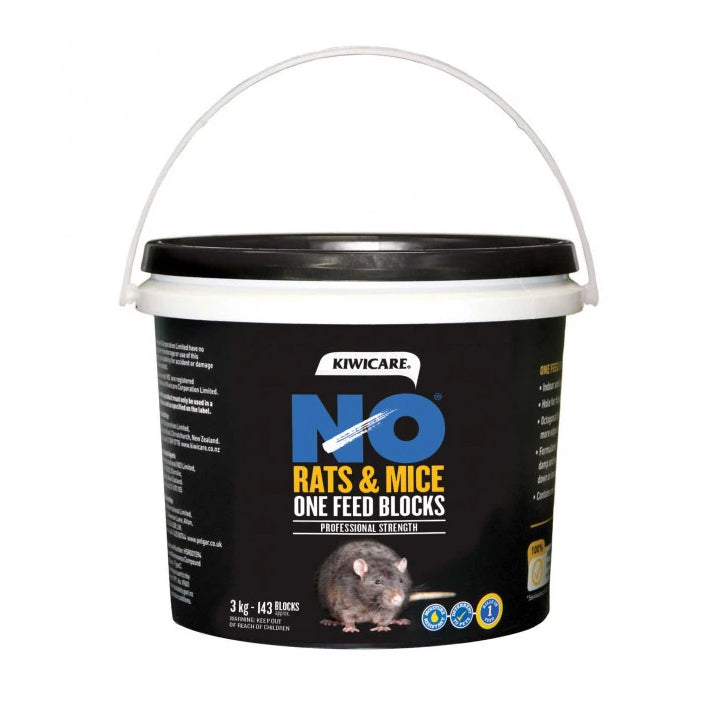Kiwicare No Rats and Mice Bait Block 1kg