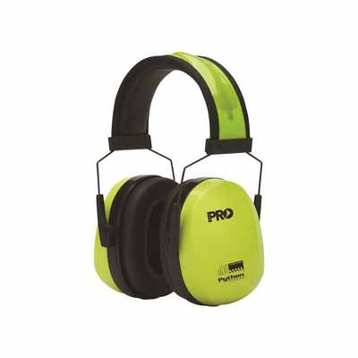 Pro Choice Python Earmuffs Slimline Series Class 5 Hi-Vis Yellow